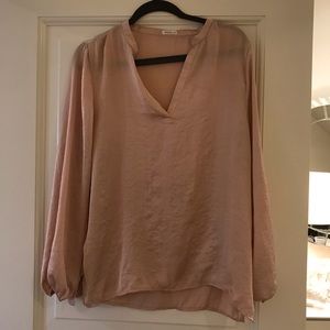Oysho Blush silky top. size L
